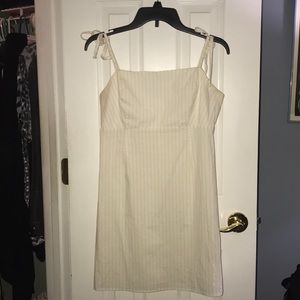 Lottie Moss yellow & white stripped dress!